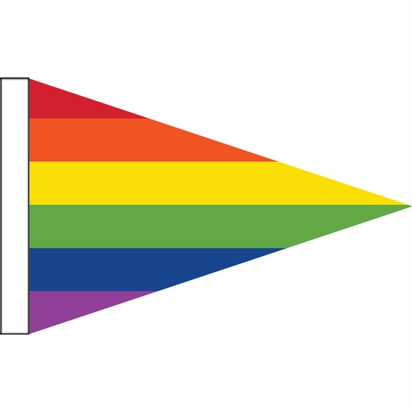 Rainbow Pennant Motorcycle Flag