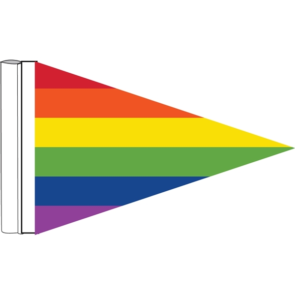 Rainbow Pennant Antenna Flag
