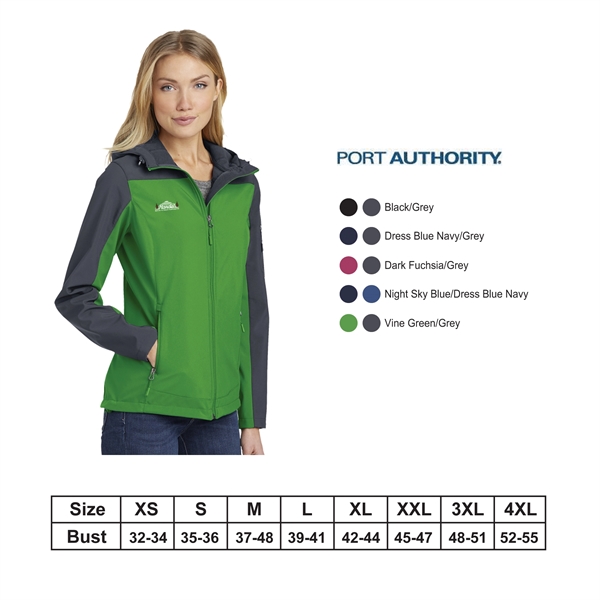 Port Authority?Ladies Hooded Core Soft Shell Jacket - Image 1