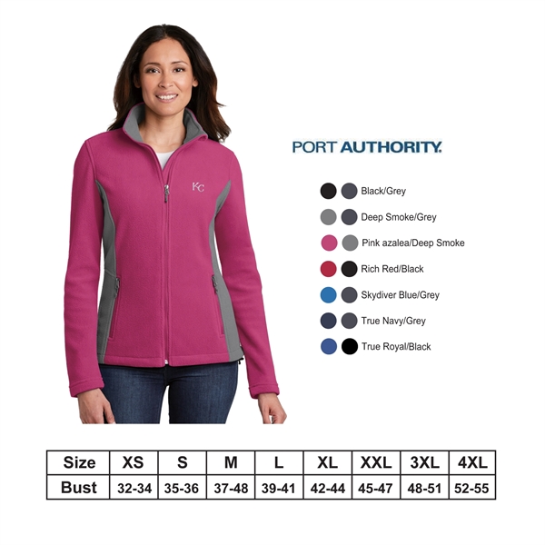 Port Authority?Ladies Colorblock Value Fleece Jacket - Image 1
