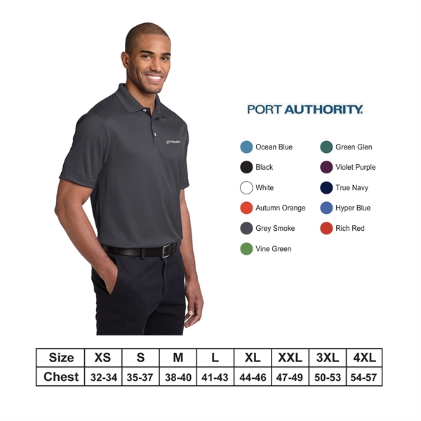 Port Authority Men Performance Fine Jacquard Polo - Image 1