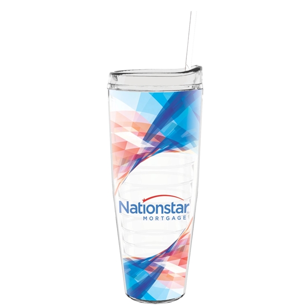 26 oz Made In The USA Tumbler w/ Lid  Straw - Image 2