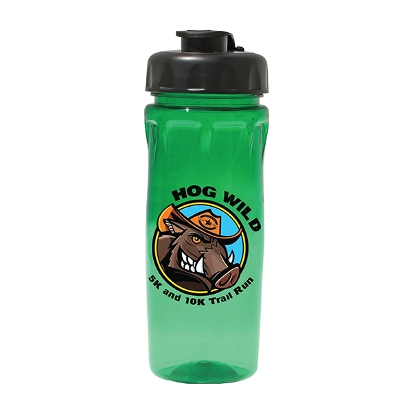 18 oz. Poly-Saver PET Bottle with Flip Top Cap, Full Color D - Image 8