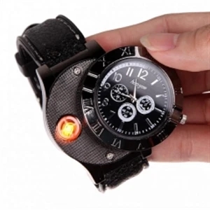 Watch with USB Charging Electronic Cigarette Lighter