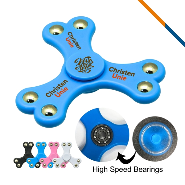 Clover Fidget Spinner Blue - Image 1