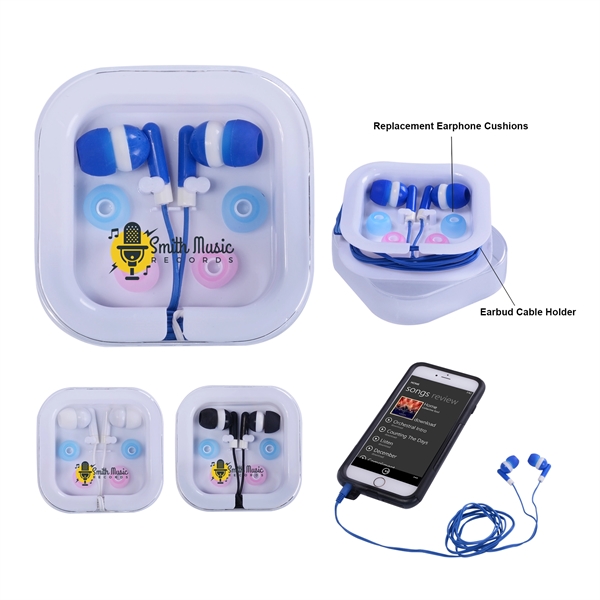 Earbuds With Carrying Case - Image 1
