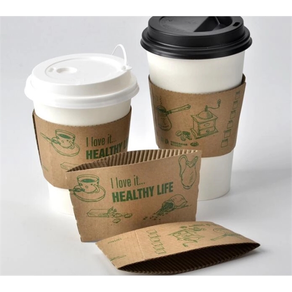 Paper coffee Cup Sleeve Corrugated Cup mug Sleeve