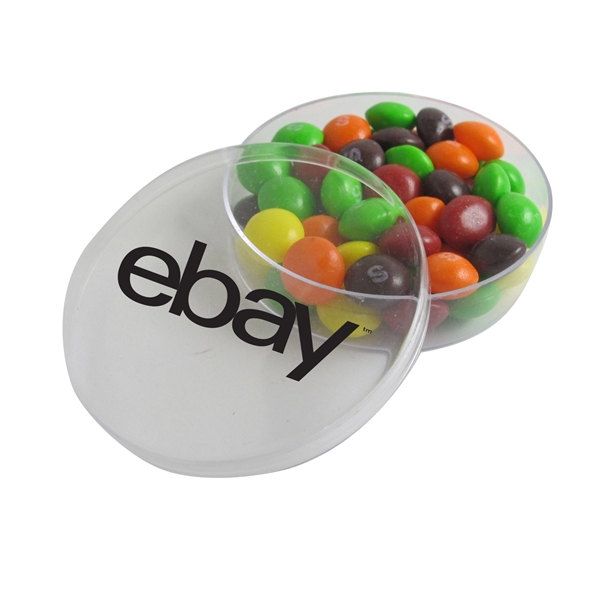 Small Round Acrylic Filled with Skittles® Candy - Image 1