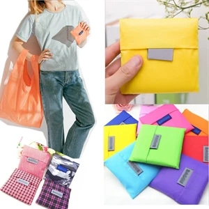190T Polyester Folding Shopping Tote Bag
