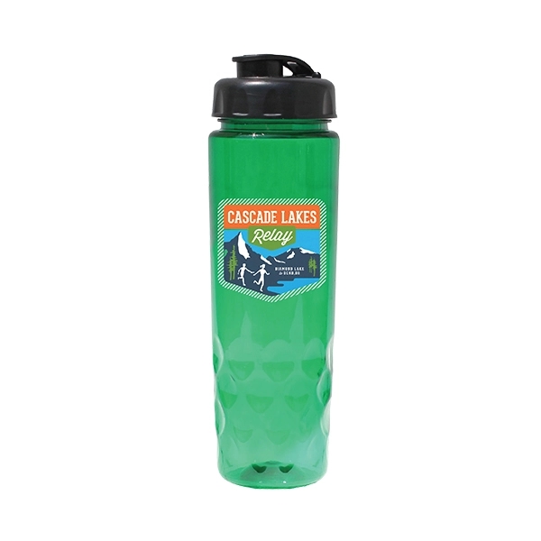 24 oz. Poly-Saver PET Bottle with Flip Top Cap, Full Color D - Image 3