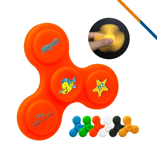 Fancy Fidget Spinner Orange - Image 1