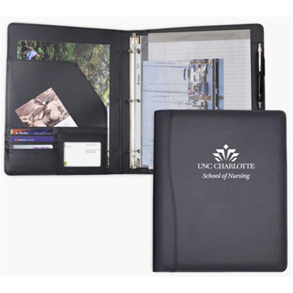 Letter Size Portfolio with 1" 3 Ring Binder and Note Pad