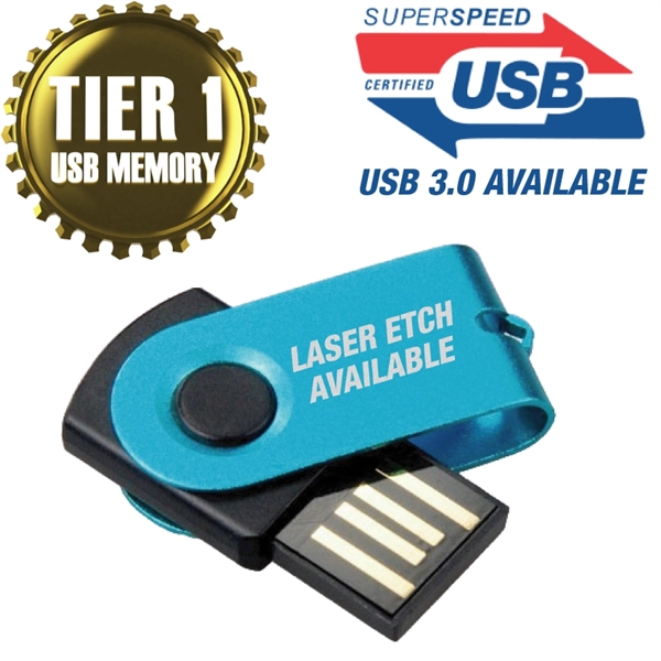 Rainier - Anodized aluminum and plastic UDP flash drive. - Image 4