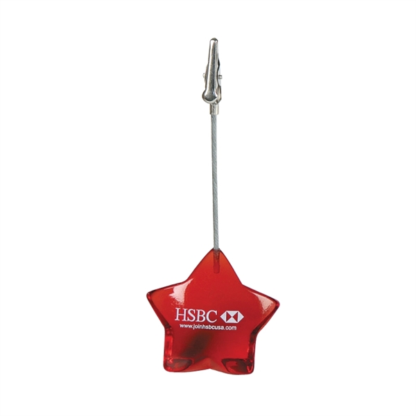 Star Memo Holder With Steel Clip