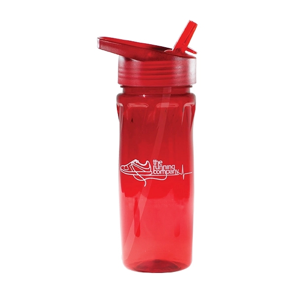 18 oz. Poly-Saver PET Bottle with Straw Cap - Image 6