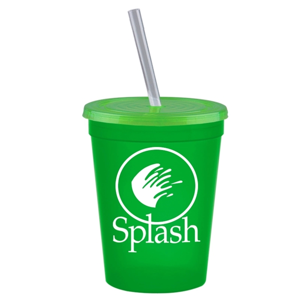 16 oz. Stadium Cup with Lid & Straw - Image 7
