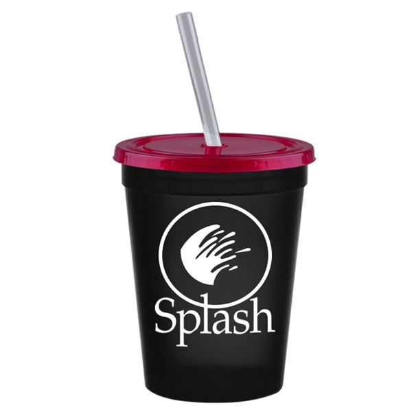16 oz. Stadium Cup with Lid & Straw - Image 10