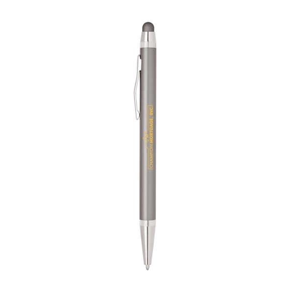 Metal Twist Pen with Color Rubber Stylus - Image 7
