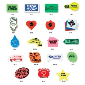 Stock Shaped Erasers