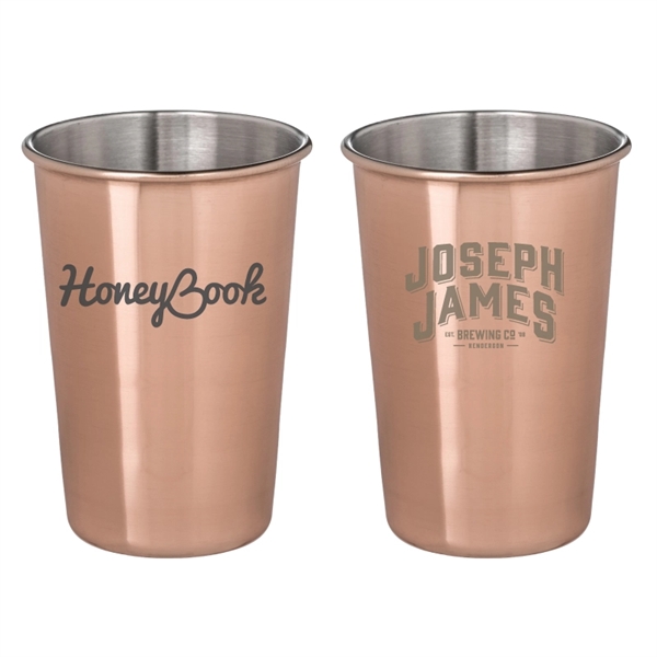 McGuire's Copper Plated Pint Glass Cup - Image 1