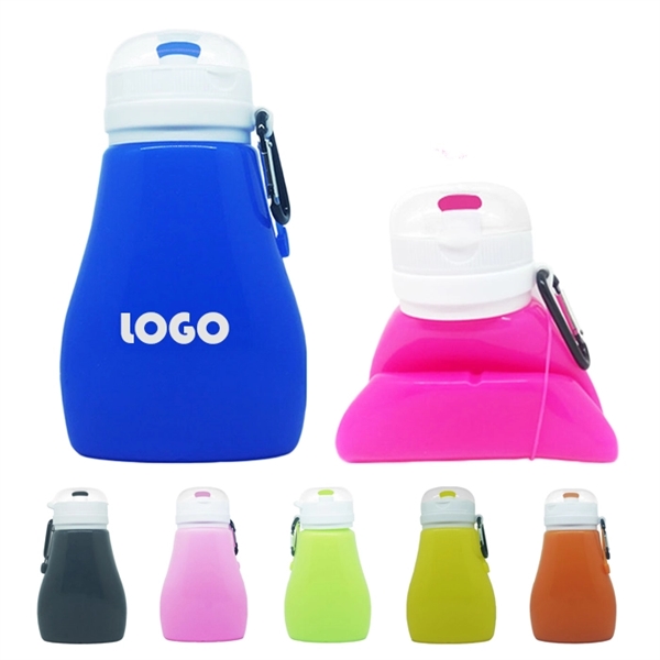 Silicone Collapsible Sport Water Bottle - Image 1