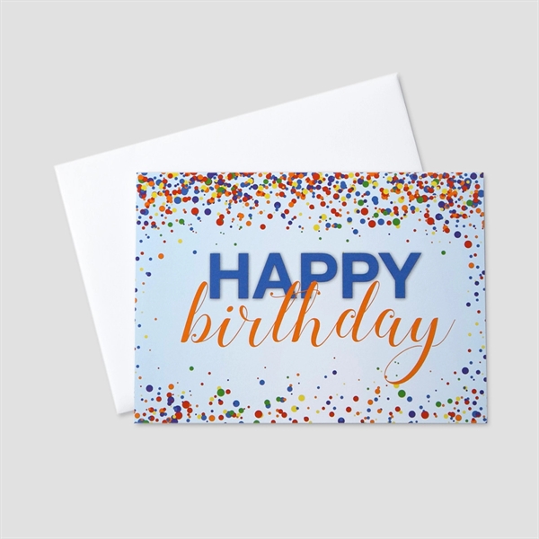Colorful Confetti Birthday Greeting Card