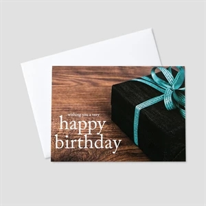 Wrapped in Ribbon Birthday Greeting Card