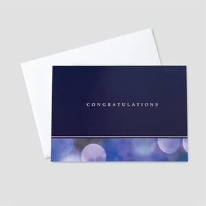 Professional Purple Congratulations Greeting Card