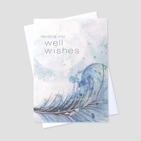 Wisps of Feathers Get Well Greeting Card