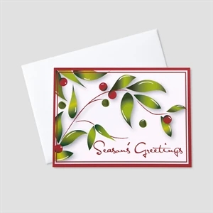 Holiday Floral Holiday Greeting Card