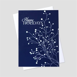 Glowing Branches Holiday Greeting Card