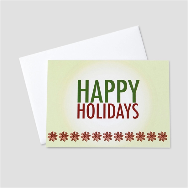 Happy Holidays in Light Holiday Greeting Card