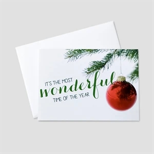 Most Wonderful Time of Year Holiday Greeting Card