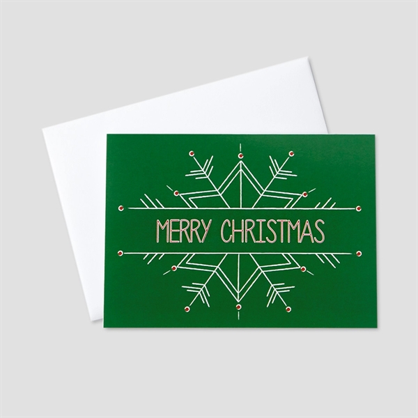 Christmas Snowflake Christmas Greeting Card