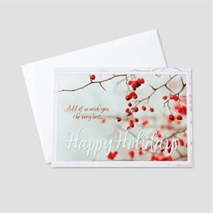 Winter Berries Holiday Greeting Card