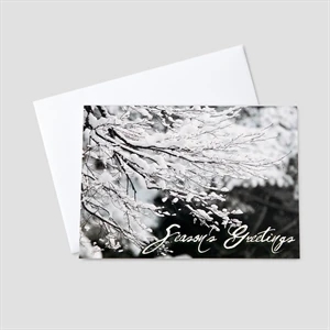 Snow-Laden Branches Holiday Greeting Card