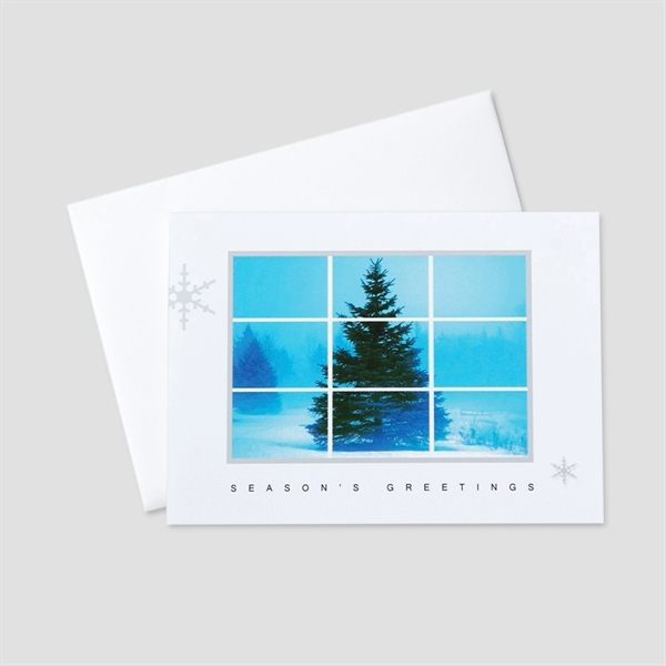 A Tree Outside Holiday Greeting Card