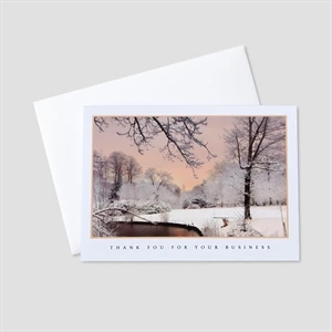 Peaceful Winter Day Holiday Greeting Card