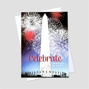 Celebrate the 4th July Fourth Greeting Card