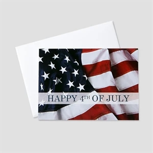 Happy 4th July Fourth Greeting Card