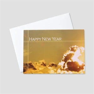 Morning Sky New Year Greeting Card