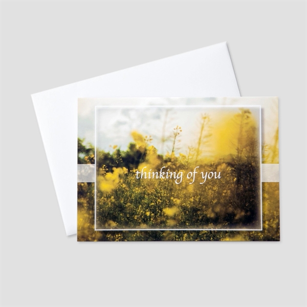 Field of Thoughts Sympathy Greeting Card