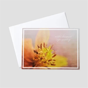 Soft Floral Sympathy Greeting Card