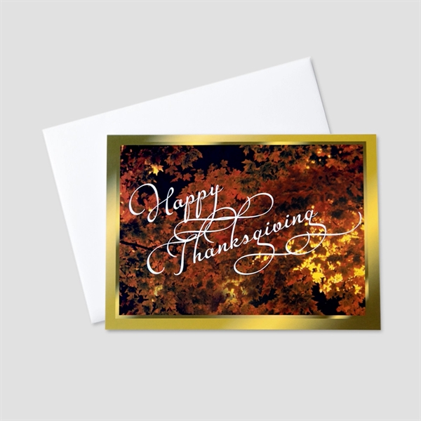 Fall Flair Thanksgiving Greeting Card