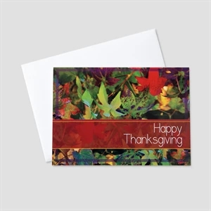Fall Color Close-Up Thanksgiving Greeting Card
