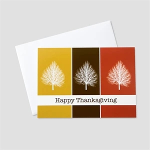 Thanksgiving Trees Thanksgiving Greeting Card