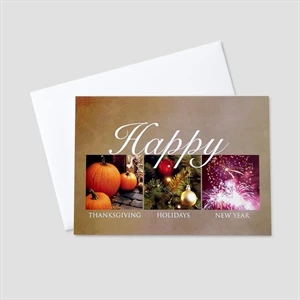 Seasonal Holiday Messages Thanksgiving Greeting Card
