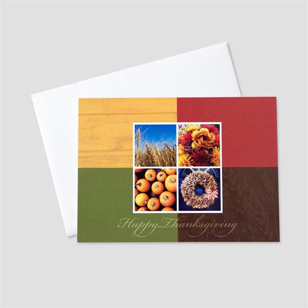 Color Block Thanksgiving Greeting Card