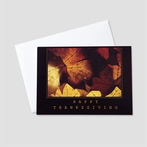 Autumn Leaves Thanksgiving Greeting Card
