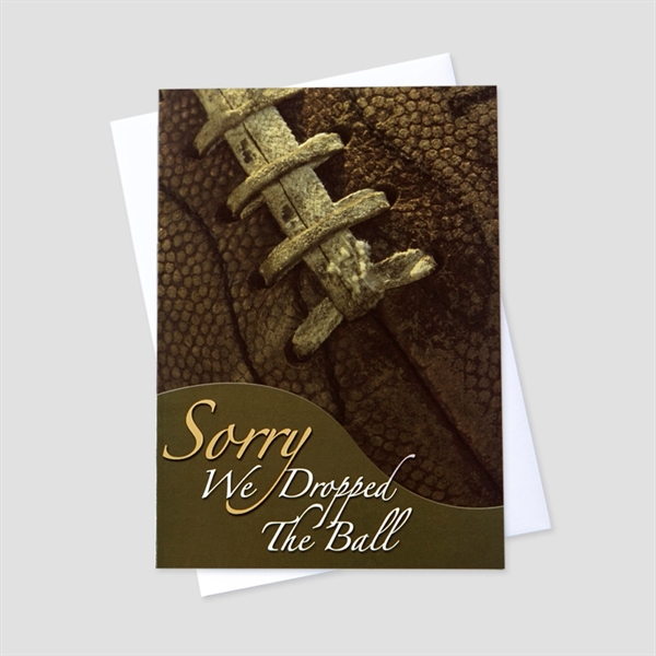 Dropped the Ball Apology Greeting Card